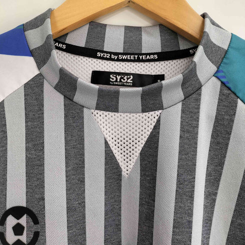 エスワイサーティトゥー SY32 by SWEET YEARS シャドーストライプ サッカーシャツ ショーツ セットアップ メンズ import:S