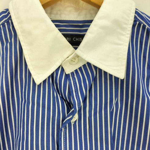 ツモリチサト TSUMORI CHISATO ニットドッキング 異素材 ストライプ L/S シャツ レディース JPN:1