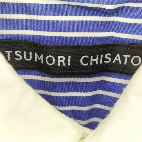ツモリチサト TSUMORI CHISATO ニットドッキング 異素材 ストライプ L/S シャツ レディース JPN:1