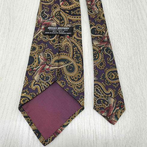 ブルックスブラザーズ BROOKS BROTHERS シルク100% 総柄 ネクタイ メンズ