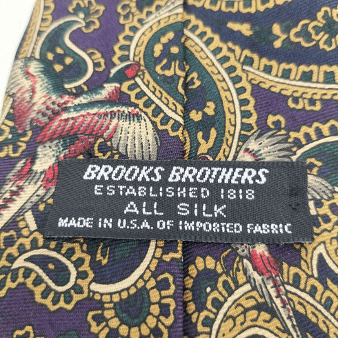 ブルックスブラザーズ BROOKS BROTHERS シルク100% 総柄 ネクタイ メンズ