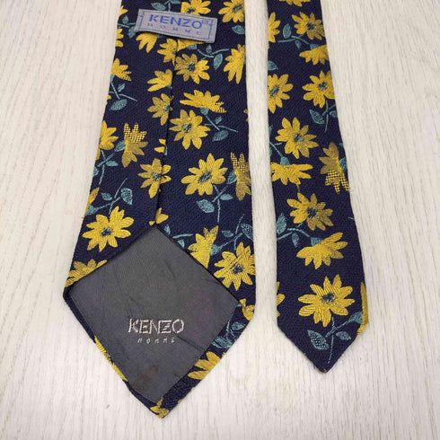 ケンゾーオム KENZO HOMME シルク100% 花柄 ネクタイ メンズ