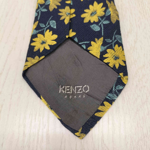ケンゾーオム KENZO HOMME シルク100% 花柄 ネクタイ メンズ