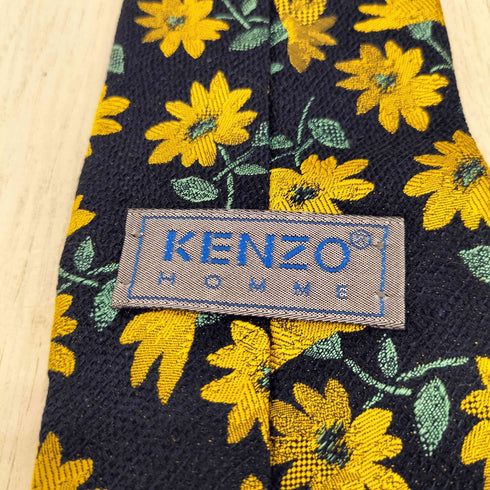 ケンゾーオム KENZO HOMME シルク100% 花柄 ネクタイ メンズ