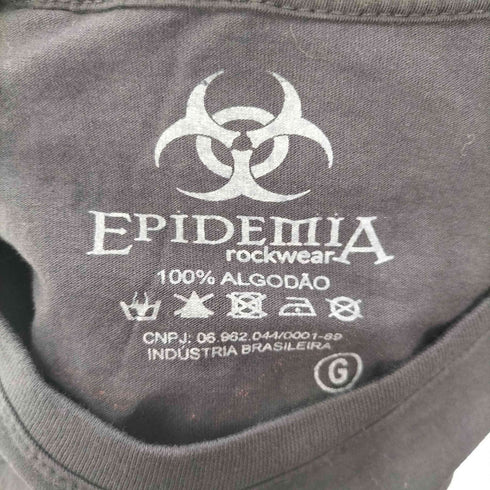 epidemia rockwear キャラクタープリント クルーネック 半袖Tシャツ カットソー メンズ