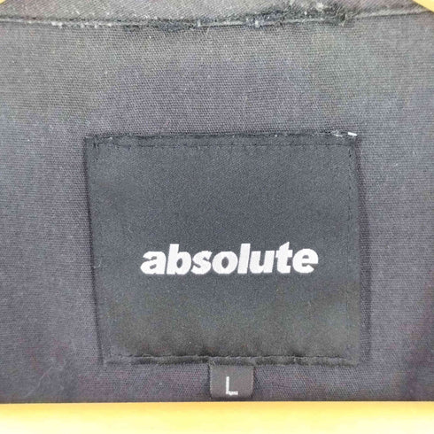 absolute ロゴバックプリント ユーティリティベスト メンズ L