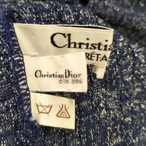 クリスチャンディオール Christian Dior 80~90s Christian Dior PRET-A-PORTER old ラメ カーディガン レディース import:M
