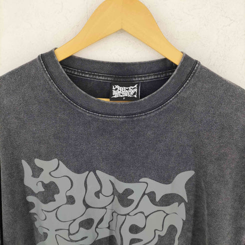 ウルフニキヲツケロ ロゴプリント フェードTシャツ メンズ FREE