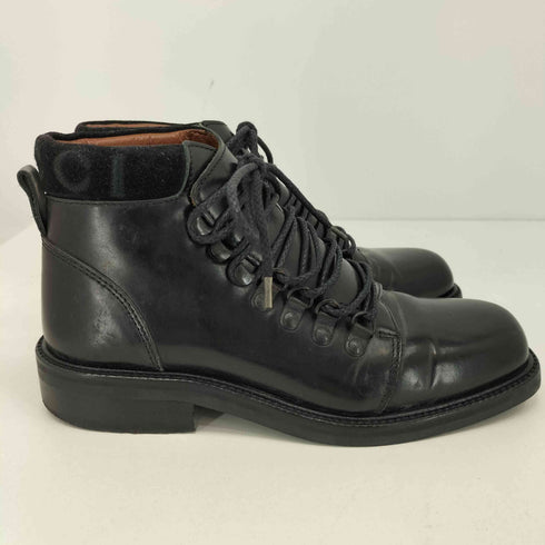 グッチ GUCCI スクエアトゥ レースアップ ブーツ レザー マウンテンブーツ レディース 35 1/2