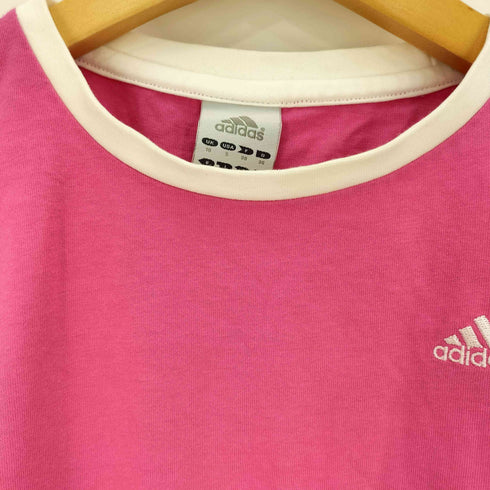 アディダス adidas 00s adicott100 パフォーマンスロゴ刺繍 半袖クルーネックTシャツ レディース JPN:M