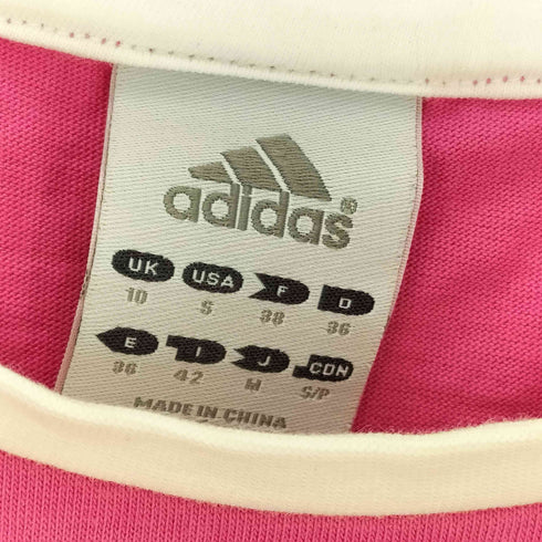 アディダス adidas 00s adicott100 パフォーマンスロゴ刺繍 半袖クルーネックTシャツ レディース JPN:M
