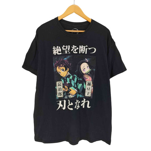キャラクタープリント クルーネック 半袖Tシャツ カットソー メンズ XL