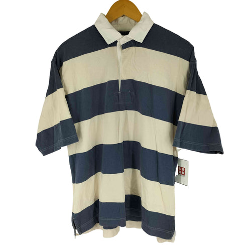 ジムフレックス GYMPHLEX ボーダー S/S ポロシャツ メンズ JPN:L
