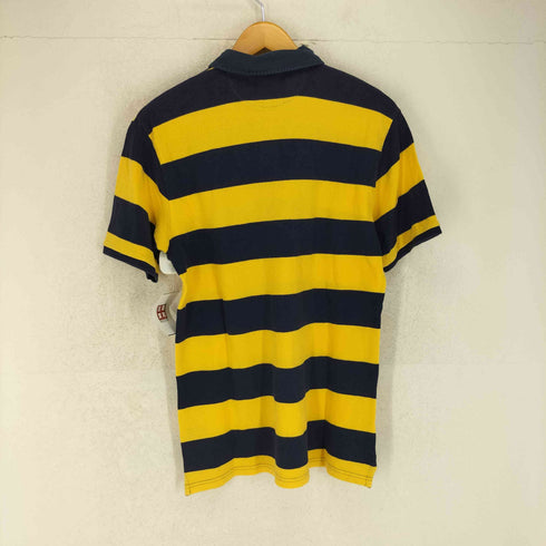 ポロバイラルフローレン Polo by RALPH LAUREN ボーダー ポニー刺繍 半袖 ポロシャツ メンズ L