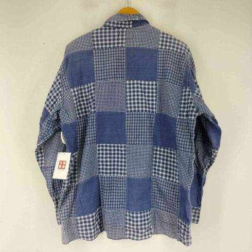 ブルーブルーハリウッドランチマーケット BLUE BLUE H.R.MARKET パッチワーク チェック L/S シャツ メンズ JPN:2