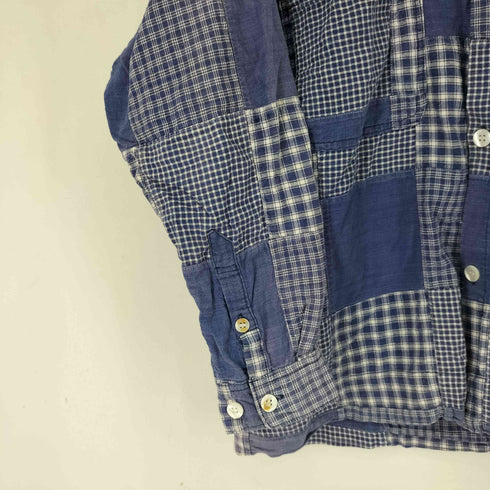 ブルーブルーハリウッドランチマーケット BLUE BLUE H.R.MARKET パッチワーク チェック L/S シャツ メンズ JPN:2
