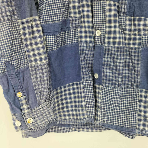 ブルーブルーハリウッドランチマーケット BLUE BLUE H.R.MARKET パッチワーク チェック L/S シャツ メンズ JPN:2