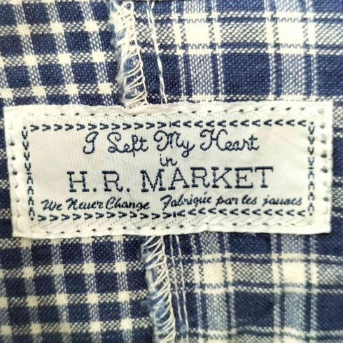 ブルーブルーハリウッドランチマーケット BLUE BLUE H.R.MARKET パッチワーク チェック L/S シャツ メンズ JPN:2