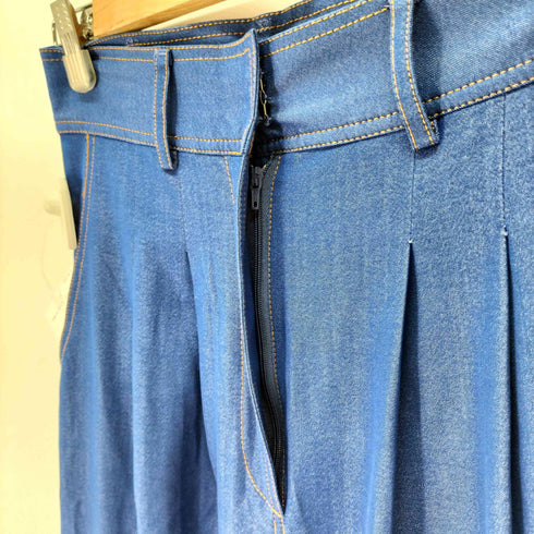 トゥエンティーズ Tnewties カラーステッチ タックワイドパンツ レディース JPN:M