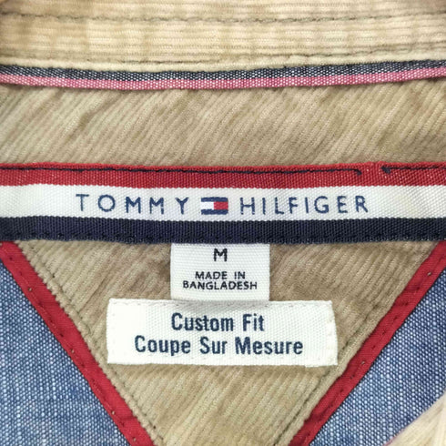 トミーヒルフィガー TOMMY HILFIGER 細畝 コーデュロイシャツ メンズ import:M