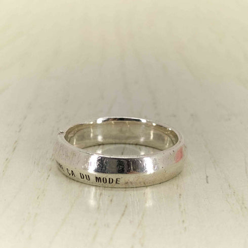 コムサデモード COMME CA DU MODE SILVER リング ロゴ刻印 レディース 17