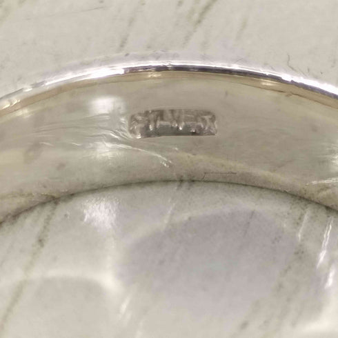 コムサデモード COMME CA DU MODE SILVER リング ロゴ刻印 レディース 17
