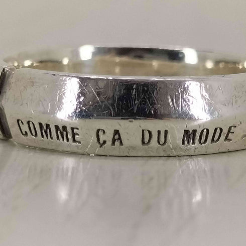 コムサデモード COMME CA DU MODE SILVER リング ロゴ刻印 レディース 17
