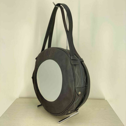 myriam gallego スペイン製 GENUINE LEATHER レザー ミラー ショルダーバック レディース