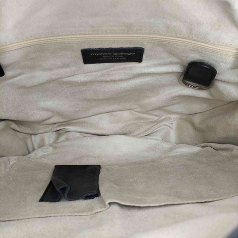 myriam gallego スペイン製 GENUINE LEATHER レザー ミラー ショルダーバック レディース