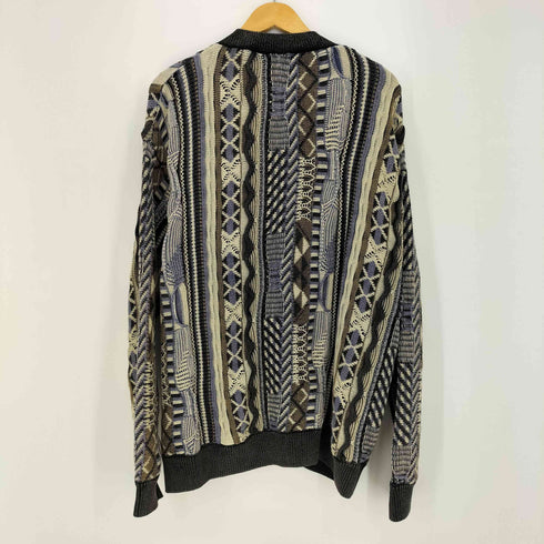 ザラ ZARA ABSTRACT JACQUARD CARDIGAN メンズ import:L