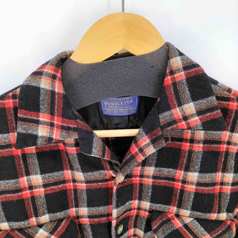 ペンドルトン PENDLETON チェック柄 オープンカラー ボードシャツ ブラックベース メンズ import:M
