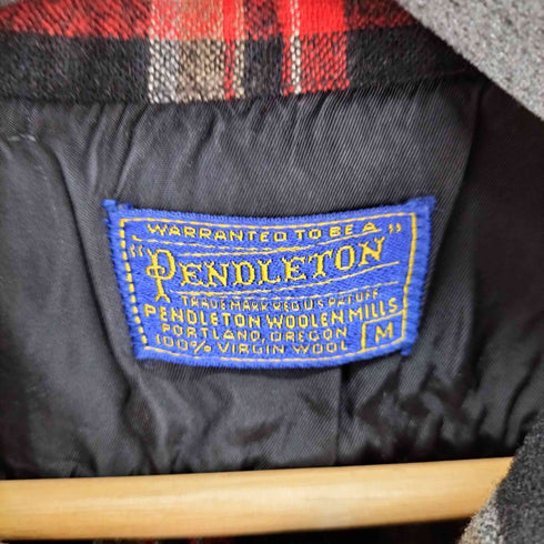 ペンドルトン PENDLETON チェック柄 オープンカラー ボードシャツ ブラックベース メンズ import:M