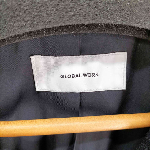 グローバルワーク GLOBAL WORK 軽やかストレッチ襟2WAYミドルコート レディース import:M