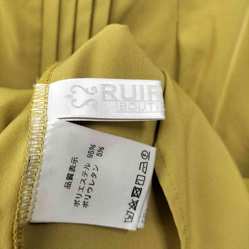 ルイルエブティック RUIRUE BOUTIQUE ピンタックケープスタンドカラーブラウス レディース JPN:M