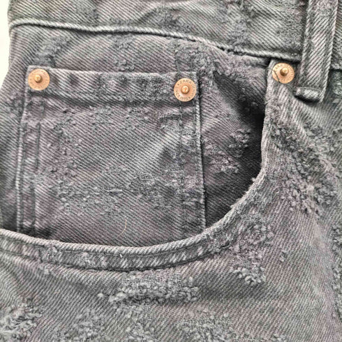 ザラ ZARA ダメージデザインバギーデニムショーツ メンズ 31