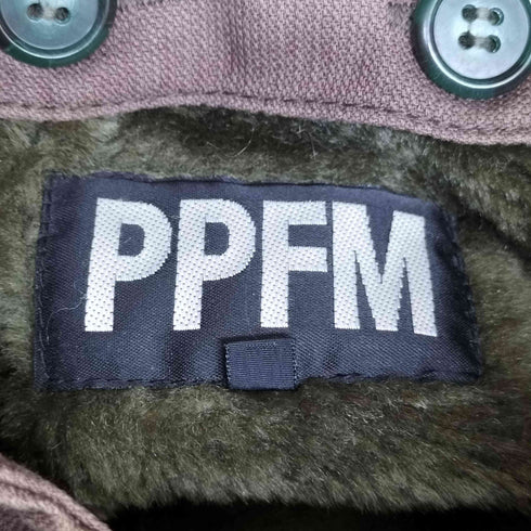 ピーピーエフエム PPFM ファーフード デタッチャブル ファーライナー モッズ パーカー ジャケット メンズ JPN:M