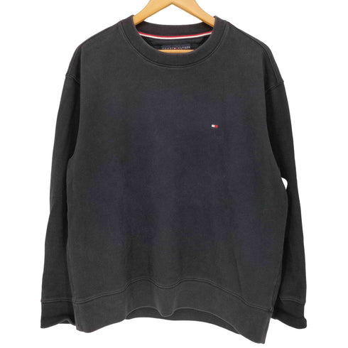 トミーヒルフィガー TOMMY HILFIGER 刺繍ロゴ クルーネックスウェット メンズ M