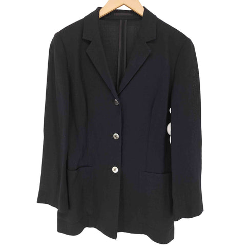 バーバリーロンドン BURBERRY LONDON リネン100 3B テーパードジャケット レディース JPN:40