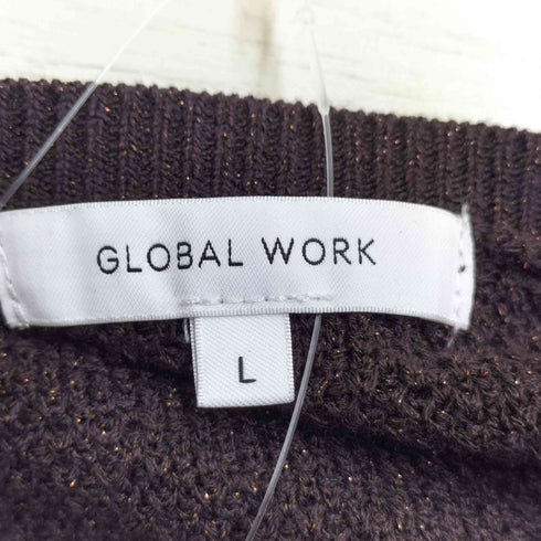 グローバルワーク GLOBAL WORK スッキレイサラサラドルマン ニット レディース JPN:L