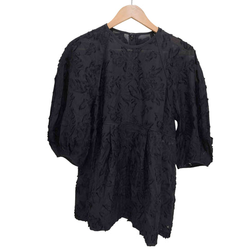 プラステ PLST カットジャカード ペプラム ブラウス レディース JPN:M