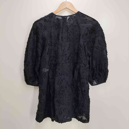 プラステ PLST カットジャカード ペプラム ブラウス レディース JPN:M