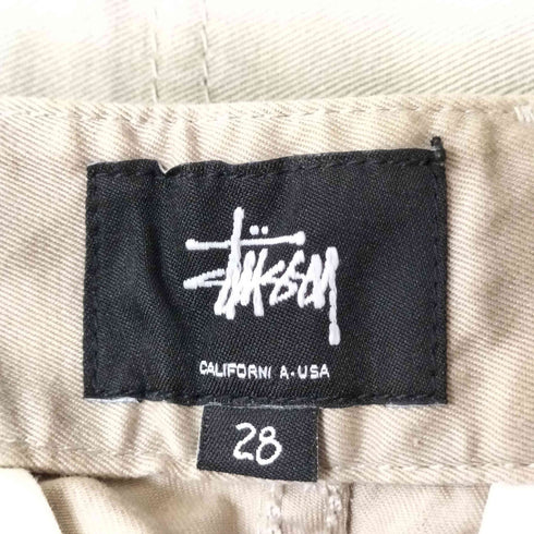 ステューシー Stussy ストックロゴ 刺繍 コットン ツイル チノ ワーク パンツ メンズ US:28-29