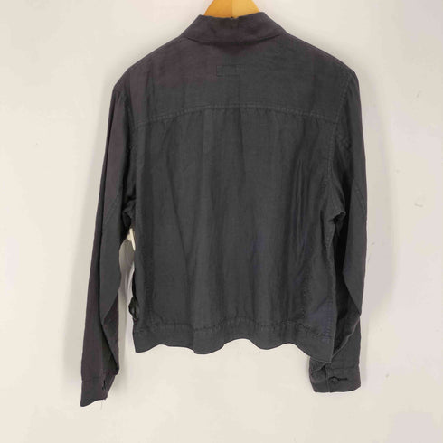 S H Trucker Shirt(Linen Garment Dye) Ink Black メンズ M