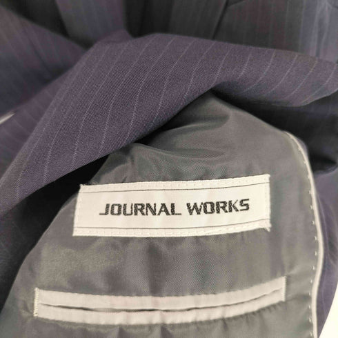 ジャーナルワークス JOURNAL WORKS WASHBLE ストライプ 2Bテーラードジャケット メンズ BB8