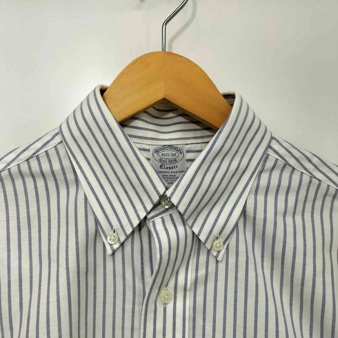 ブルックスブラザーズ BROOKS BROTHERS AMERICAN SUPIMA COTTON スーピマコットン ストライプ BD シャツ メンズ 15 1/2 - 32
