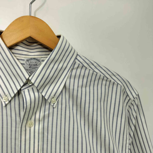 ブルックスブラザーズ BROOKS BROTHERS AMERICAN SUPIMA COTTON スーピマコットン ストライプ BD シャツ メンズ 15 1/2 - 32