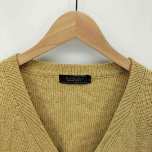 ピュアカシミヤ pure cashmere カシミヤ100 Vネック カーディガン メンズ JPN:L