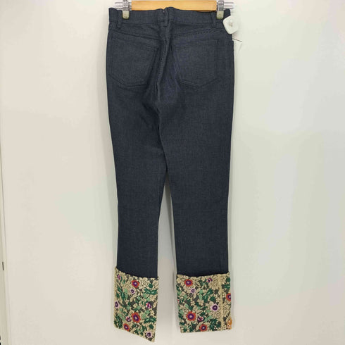 ビバユー VIVAYOU 00S レース ターンアップカフス デニムパンツ レディース JPN:S