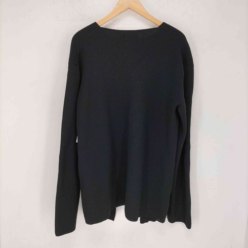ブラックコムデギャルソン BLACK COMME des GARCONS AD2018 フロントオープンデザインニット レディース JPN:M