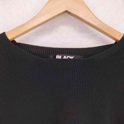 ブラックコムデギャルソン BLACK COMME des GARCONS AD2018 フロントオープンデザインニット レディース JPN:M